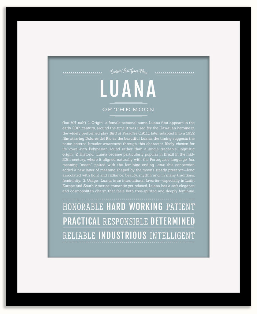 Luana | Name Art Print