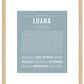 Luana | Name Art Print