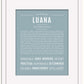 Luana | Name Art Print