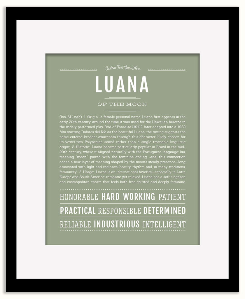 Luana | Name Art Print