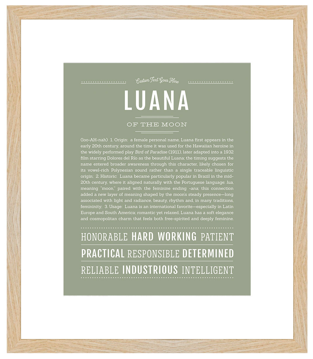 Luana | Name Art Print
