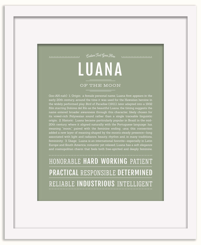 Luana | Name Art Print