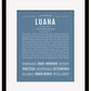 Luana | Name Art Print
