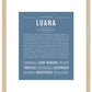 Luana | Name Art Print