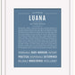 Luana | Name Art Print