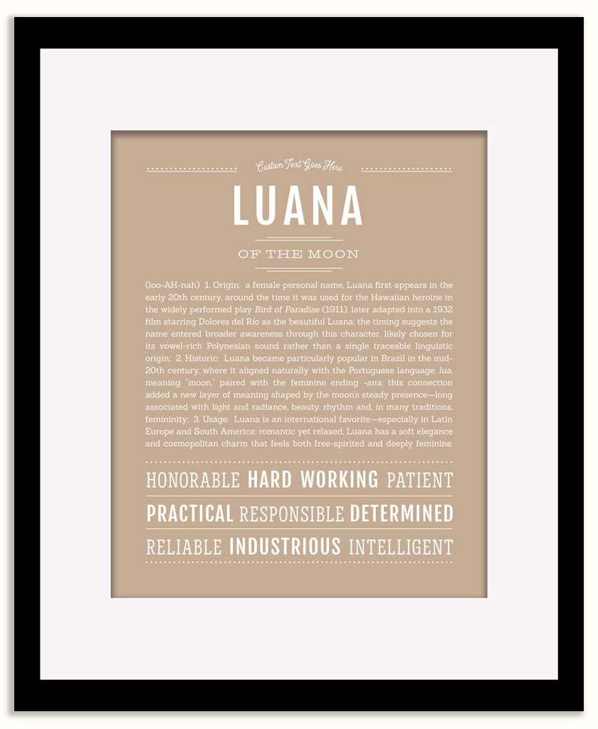 Luana | Name Art Print
