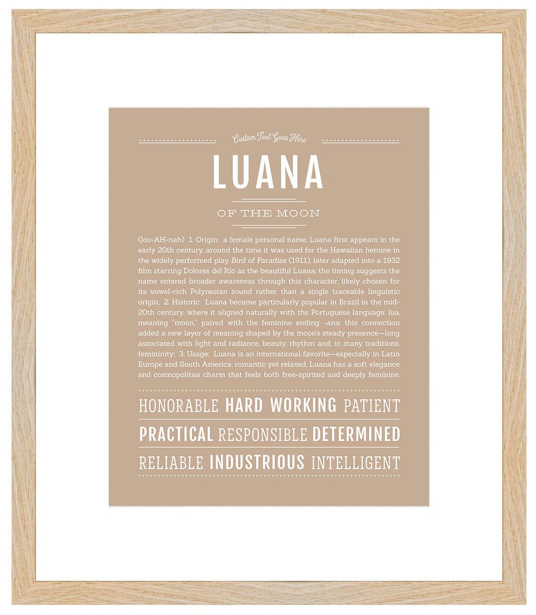 Luana | Name Art Print