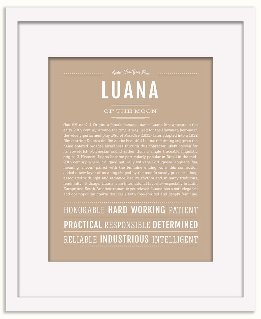 Luana | Name Art Print