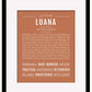 Luana | Name Art Print