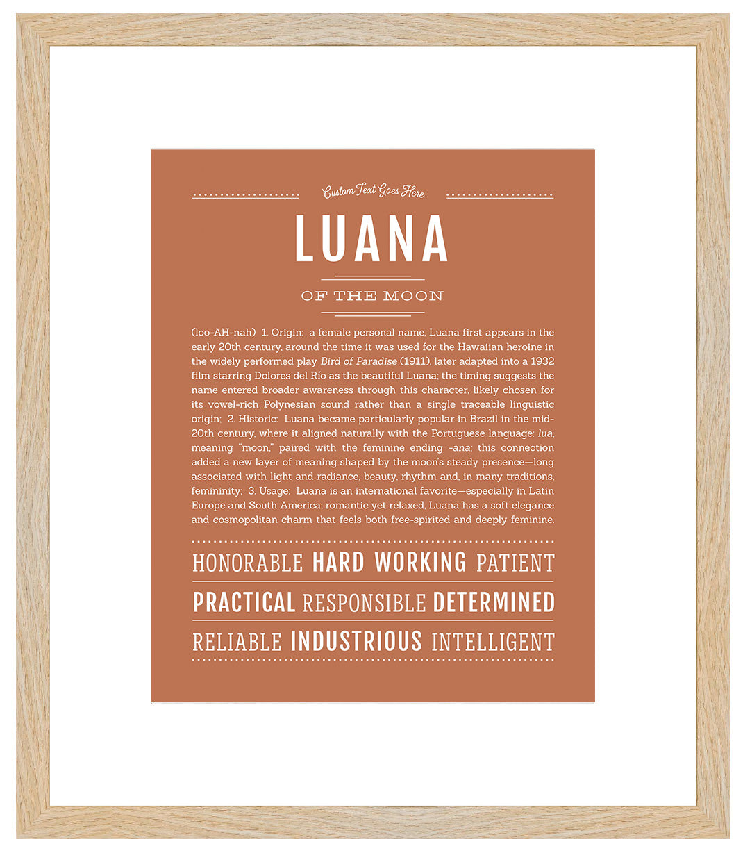 Luana | Name Art Print