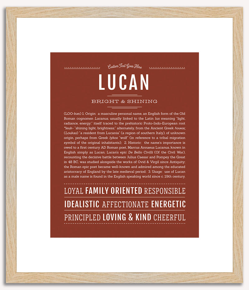 Lucan | Name Art Print