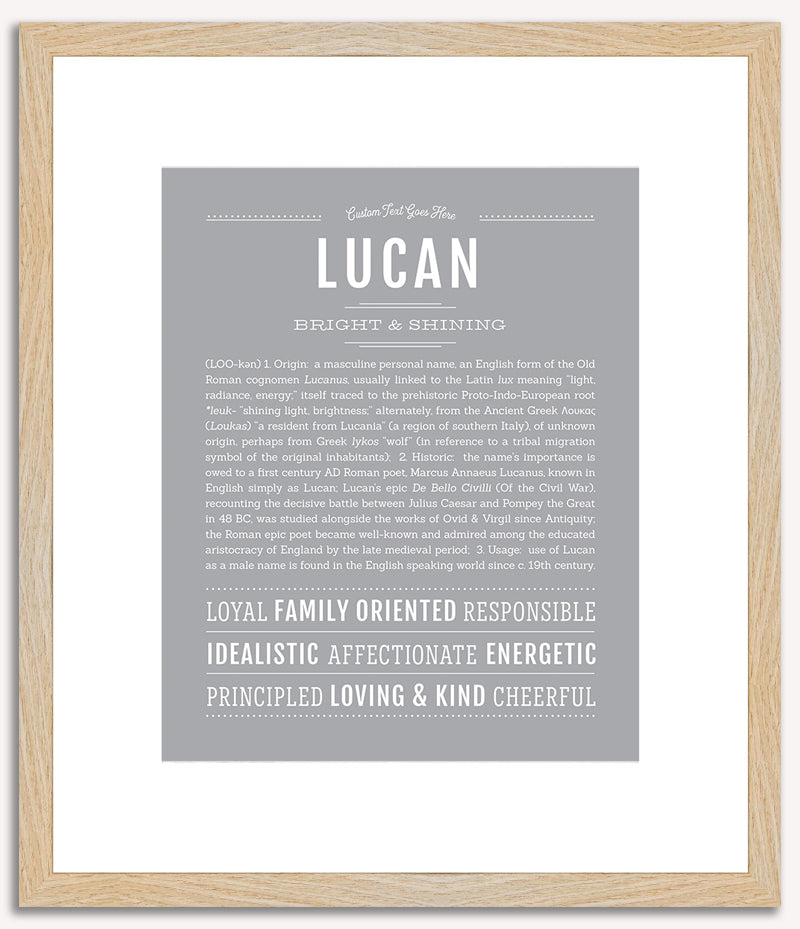 Lucan | Name Art Print