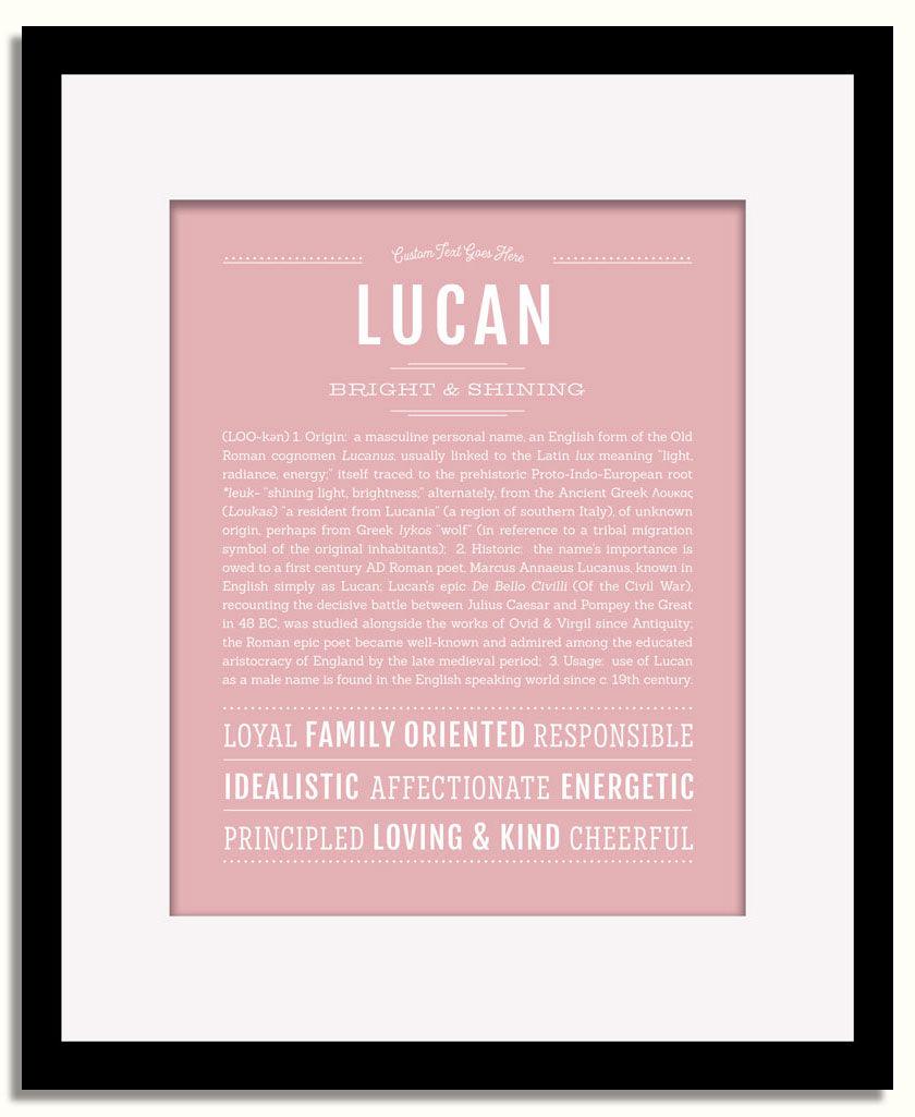 Frame Options | Dusty Rose | Black Frame, Matted