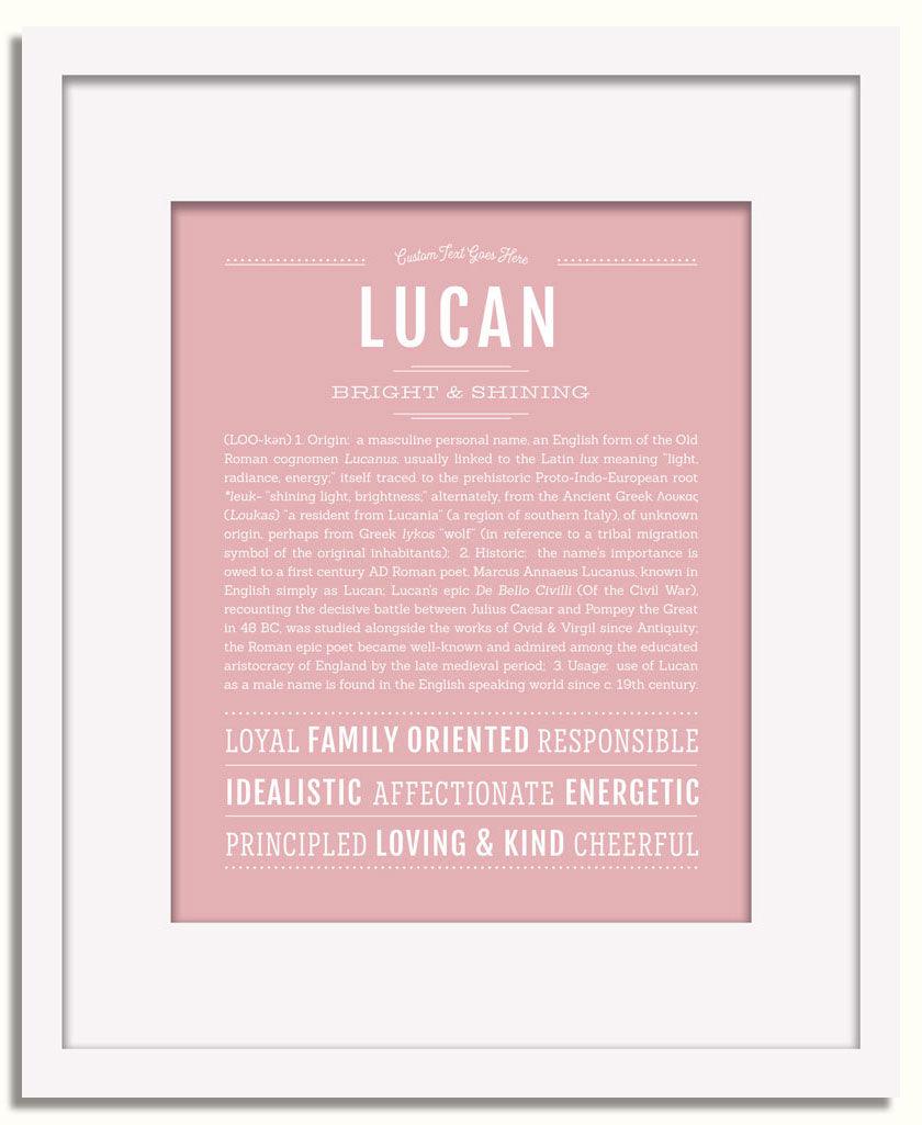 Frame Options | Dusty Rose | White Frame, Matted