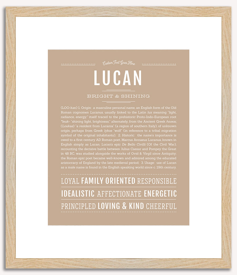 Lucan | Name Art Print