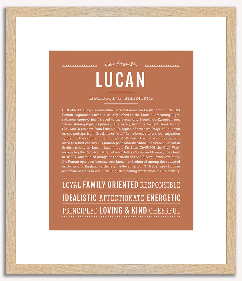 Lucan | Name Art Print