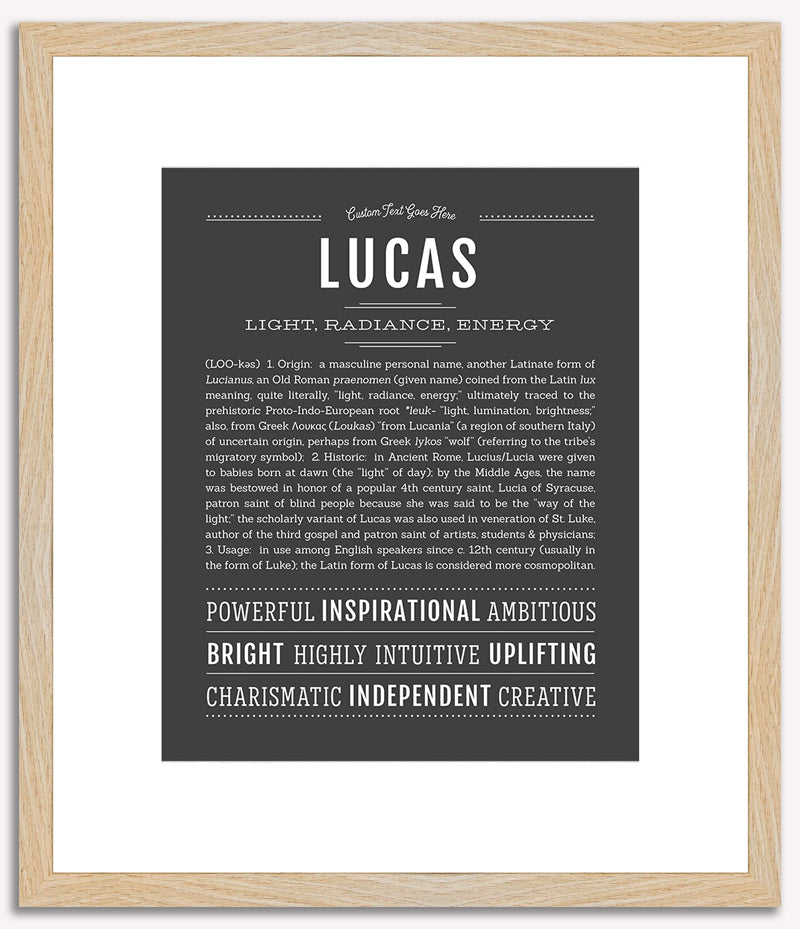 Lucas | Name Art Print