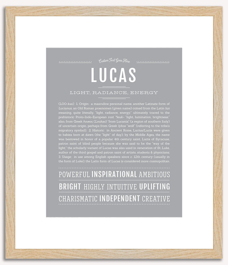 Lucas | Name Art Print