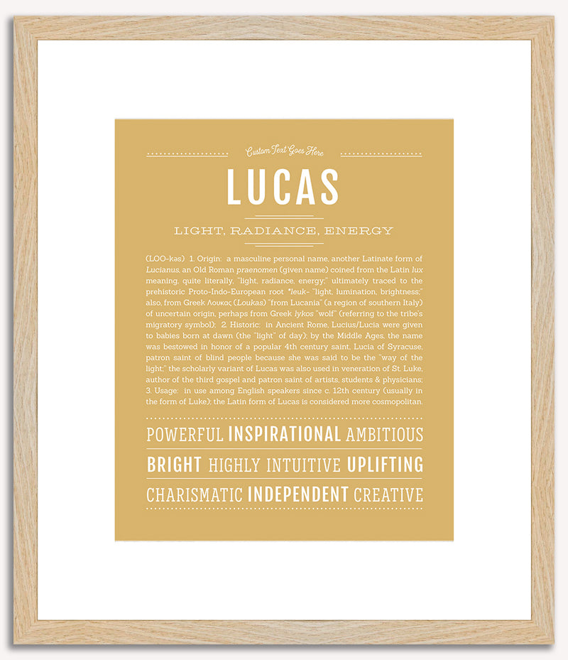 Lucas | Name Art Print