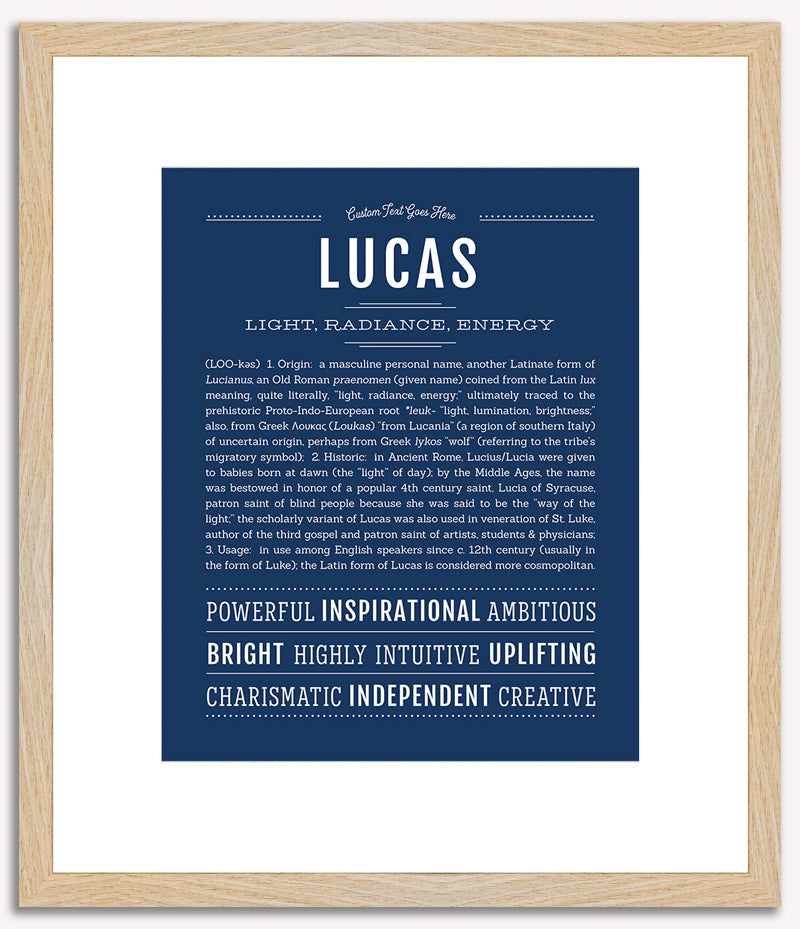 Lucas | Name Art Print