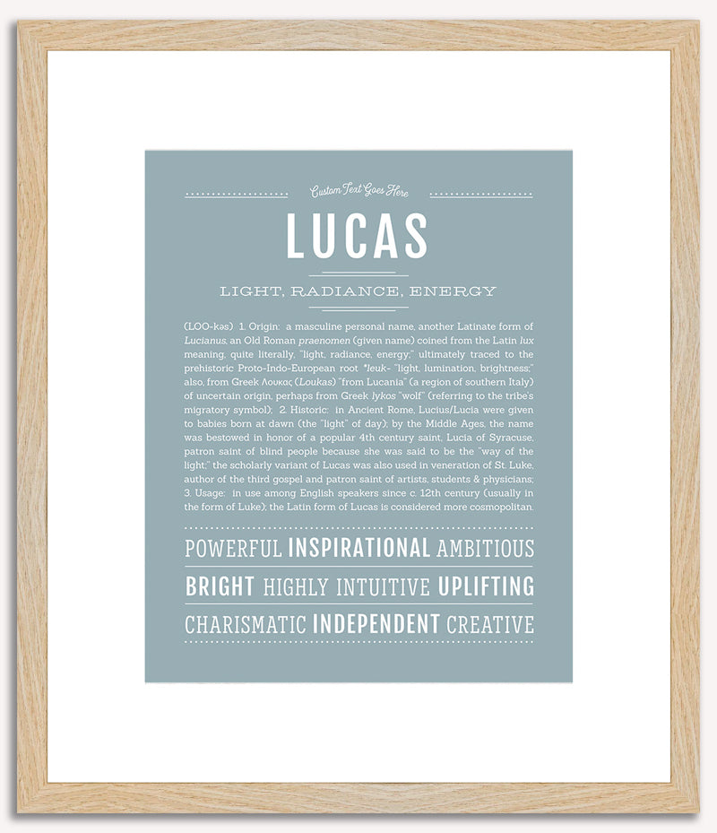 Lucas | Name Art Print