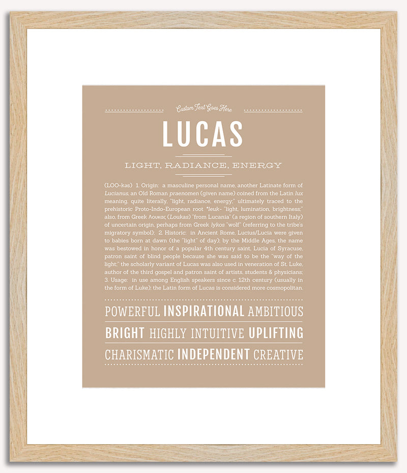 Lucas | Name Art Print