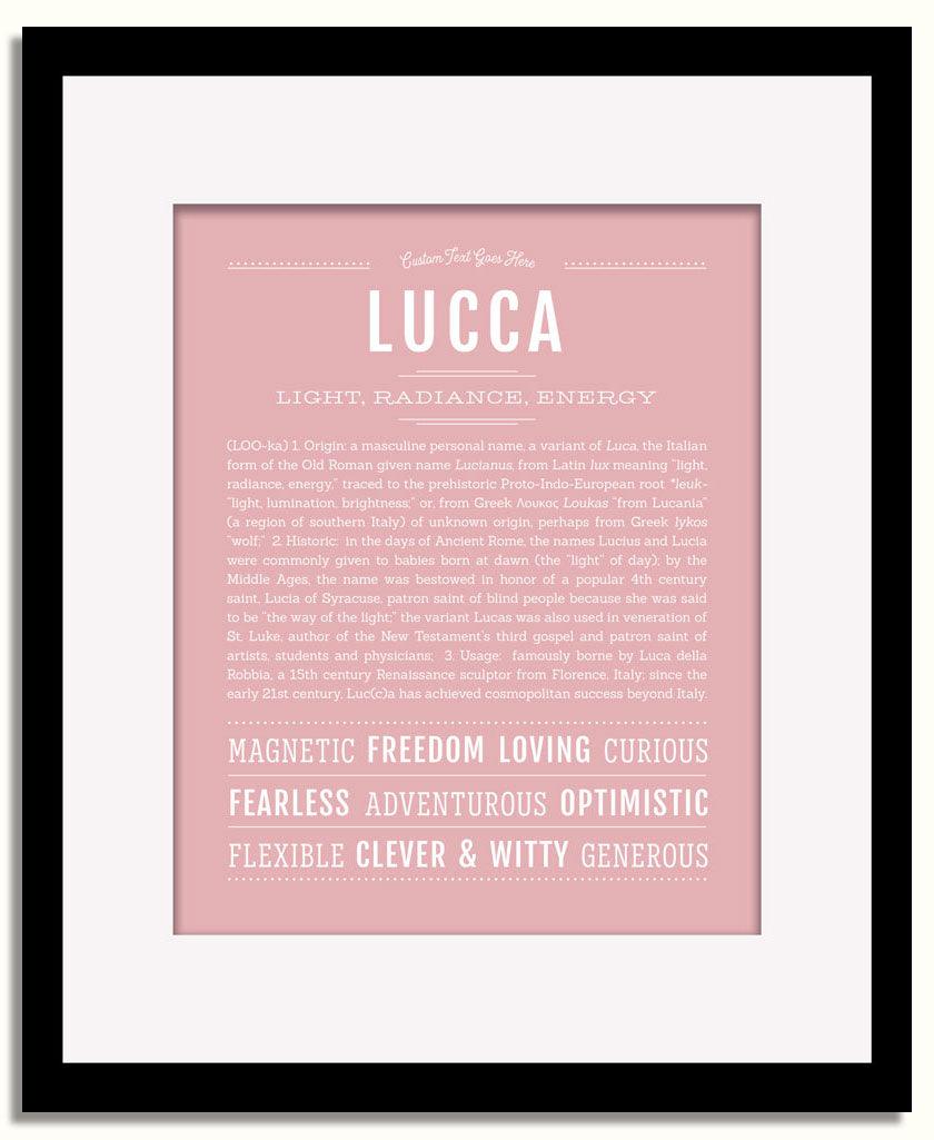 Frame Options | Dusty Rose | Black Frame, Matted