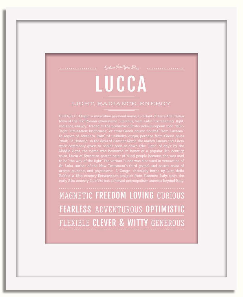 Frame Options | Dusty Rose | White Frame, Matted