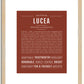 Lucea | Name Art Print
