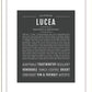 Lucea | Name Art Print