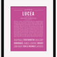 Lucea | Name Art Print