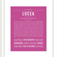 Lucea | Name Art Print