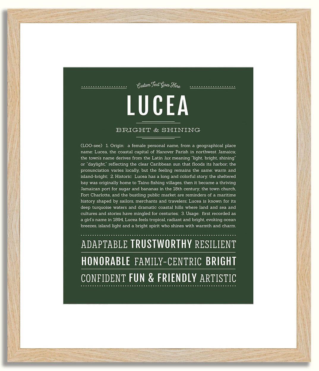 Lucea | Name Art Print