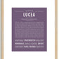 Lucea | Name Art Print
