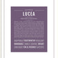 Lucea | Name Art Print