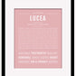 Lucea | Name Art Print
