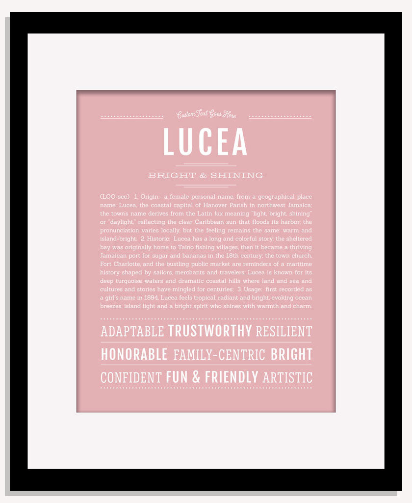 Lucea | Name Art Print