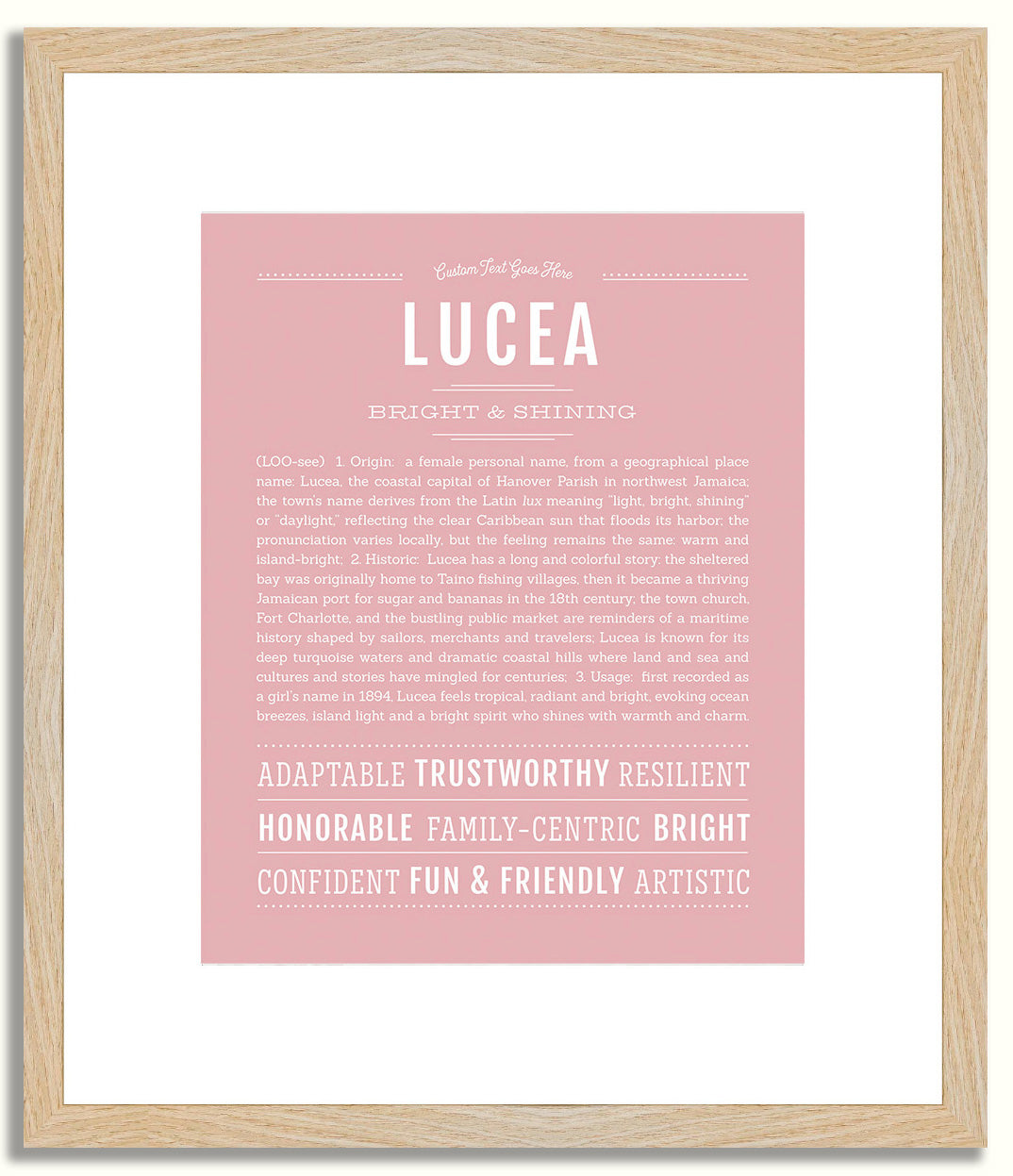 Lucea | Name Art Print