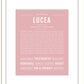 Lucea | Name Art Print