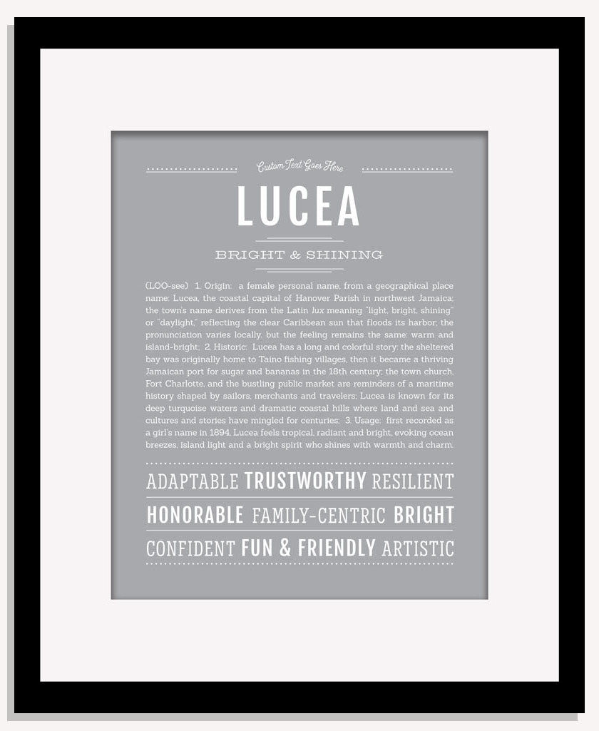 Lucea | Name Art Print