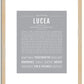 Lucea | Name Art Print