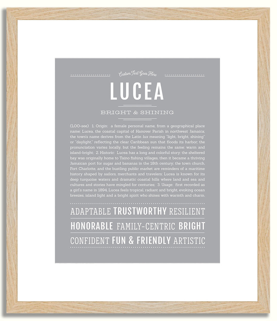 Lucea | Name Art Print