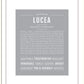 Lucea | Name Art Print