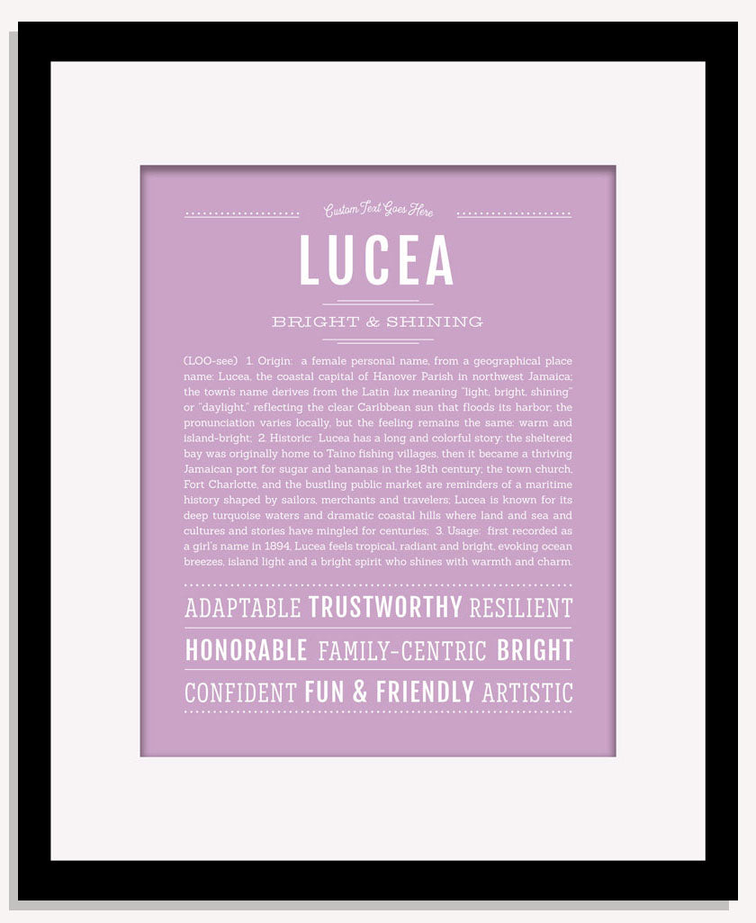 Lucea | Name Art Print