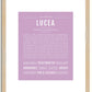Lucea | Name Art Print