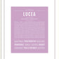 Lucea | Name Art Print