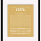 Lucea | Name Art Print