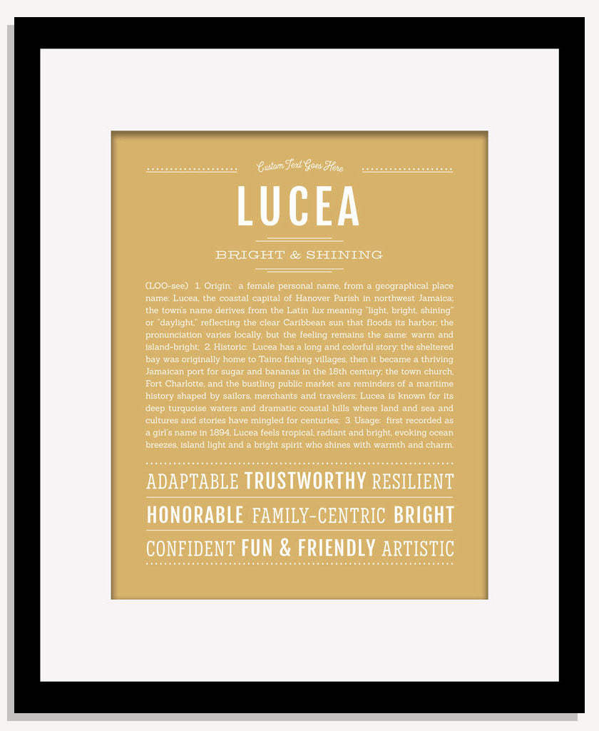 Lucea | Name Art Print