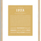 Lucea | Name Art Print