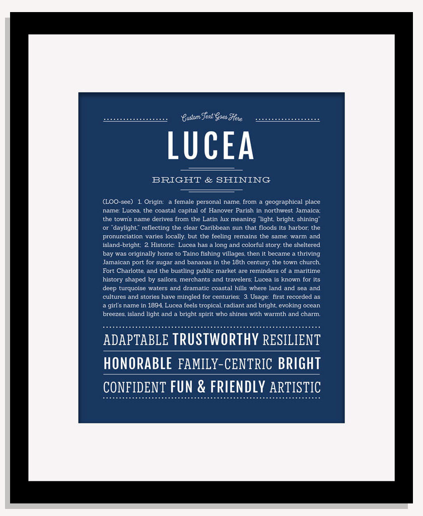 Lucea | Name Art Print